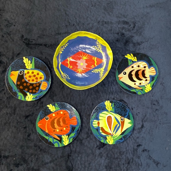 Handmade Coaster and Bowl set - Picture 2 of 4